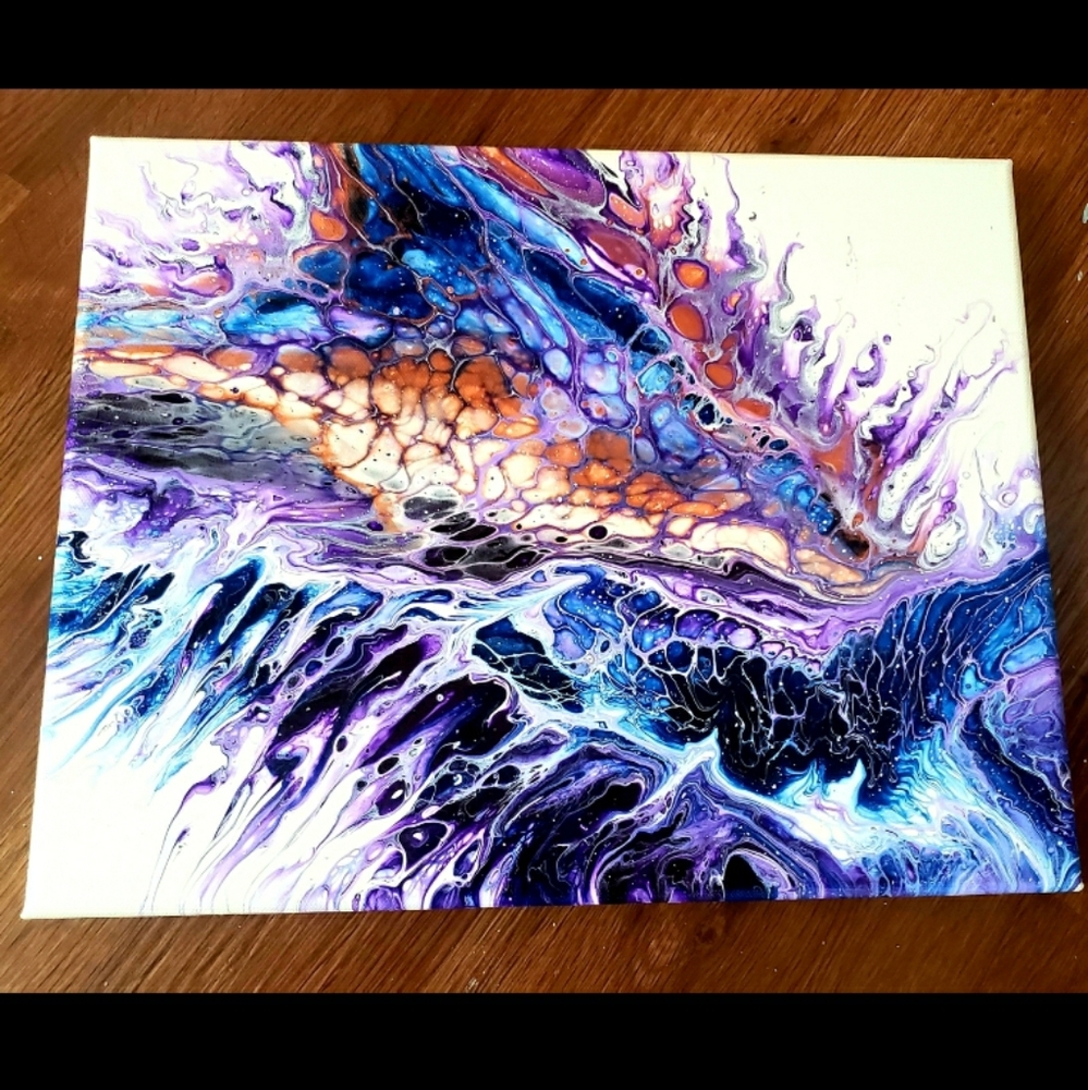 Original acrylic painting by local artist KC Guhy